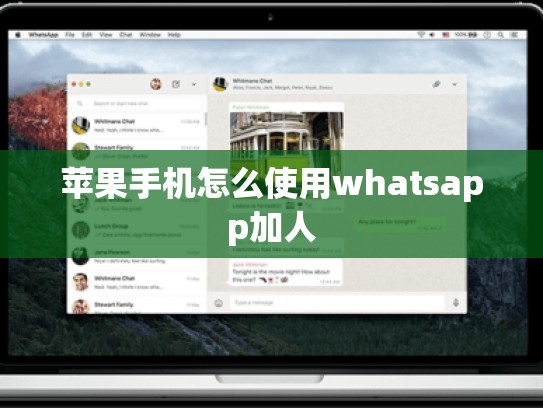 苹果手机怎么使用whatsapp加人