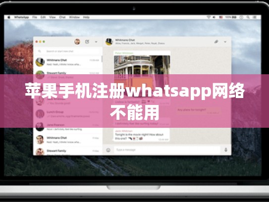 苹果手机注册whatsapp网络不能用