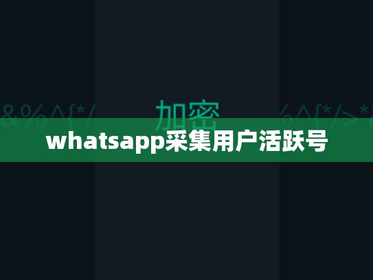 whatsapp采集用户活跃号