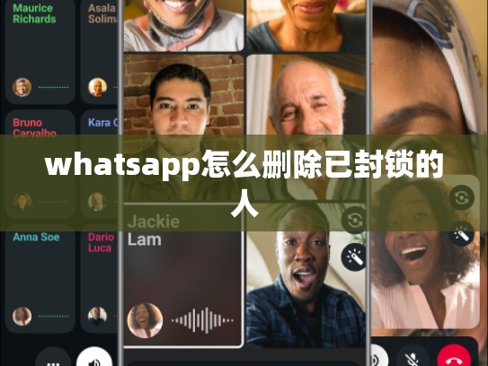 whatsapp怎么删除已封锁的人