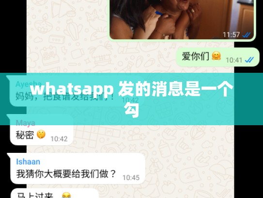 whatsapp 发的消息是一个勾