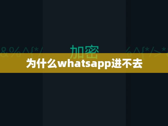 为什么whatsapp进不去
