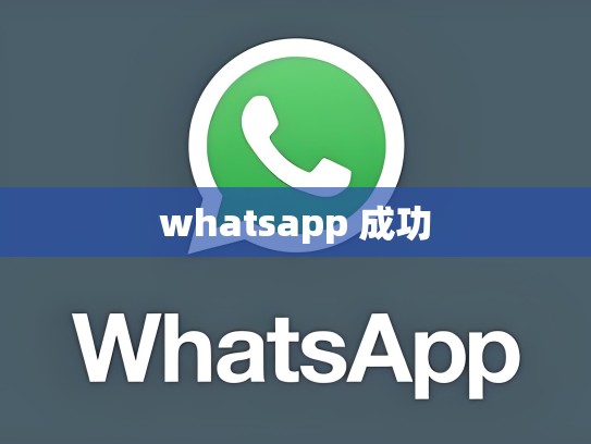 whatsapp 成功