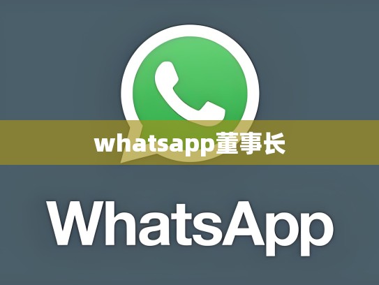 whatsapp董事长