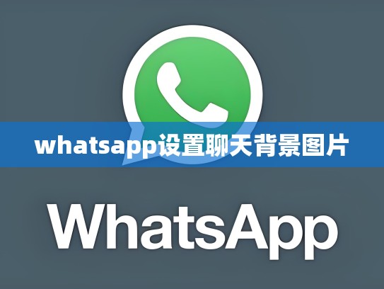 whatsapp设置聊天背景图片