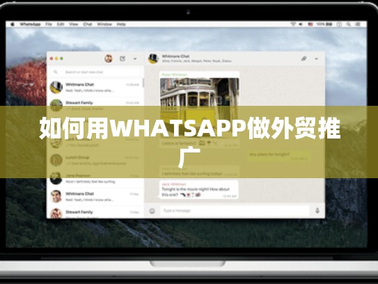 如何用WHATSAPP做外贸推广
