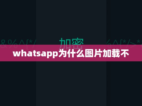 whatsapp为什么图片加载不