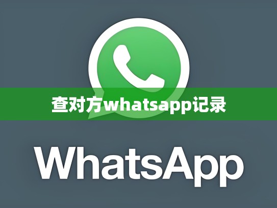 查对方whatsapp记录