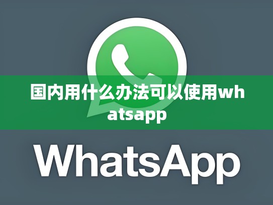 国内用什么办法可以使用whatsapp