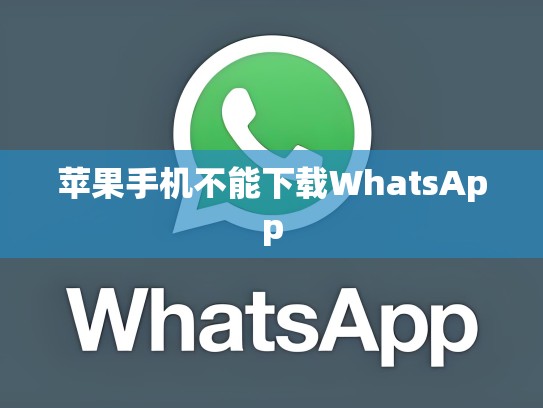 苹果手机不能下载WhatsApp