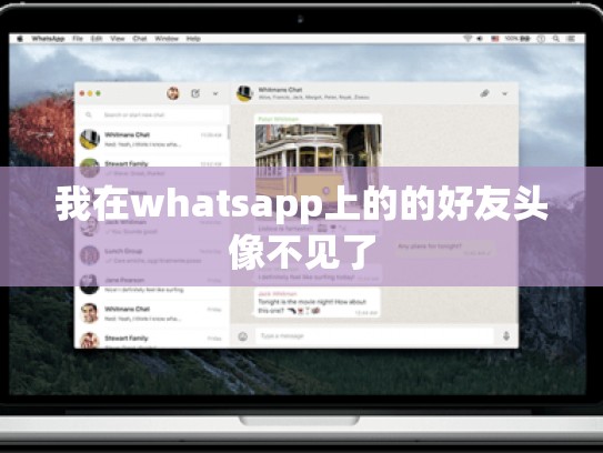 我在whatsapp上的的好友头像不见了