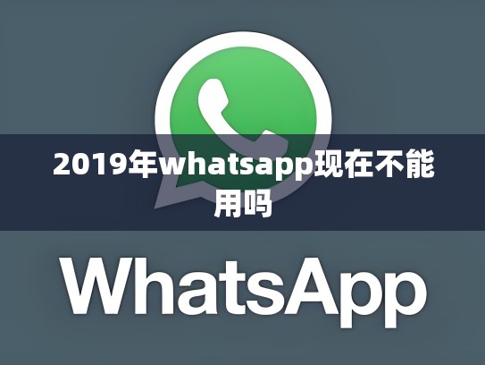 2019年whatsapp现在不能用吗