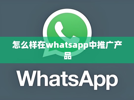 怎么样在whatsapp中推广产品