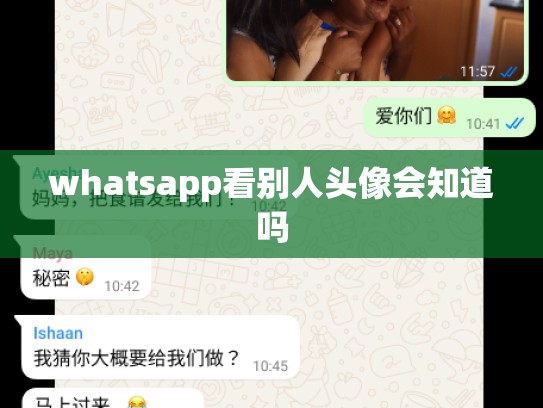 whatsapp看别人头像会知道吗