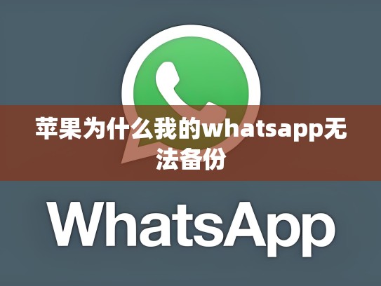 苹果为什么我的whatsapp无法备份