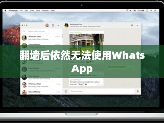 翻墙后依然无法使用WhatsApp