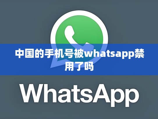中国的手机号被whatsapp禁用了吗