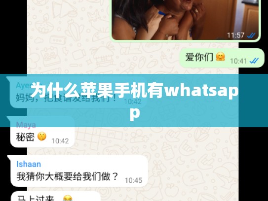 为什么苹果手机有whatsapp